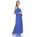 6021-Baby Shower Flower Belt Maternity Evening Dress