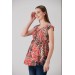 Color Mixed Points Maternity Blouse-Tunic 9721