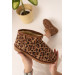 Women's Mini Suede Ankle Boots With Furry Inside Flat Sole Women's Shoes