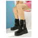 Women's Patent Leather Snow Boots