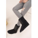 Women's Suede Stone Boots Medium Size Winter Ug Model Boots With Fur Inside