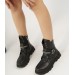 Women's Stone And Zipper Boots