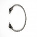 Aries Head Silver Plated Copper Bracelet