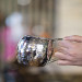 Chubby Mug Hammer Forged Silver