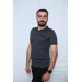 Men's Anthracite Short Sleeve Polo Neck Style T-Shirt 3025-10