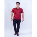 Erkek Bordo Polo Yaka Spor T-Shirt Crosstime 5017-11
