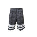 Men's Gray Camouflage Printed Shorts