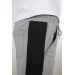 Men's Gray Scuba Fabric Bottom Cuffed Sweatpants
