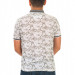 Men's Khaki Digital Print Patterned Polo Neck Short Sleeve T-Shirt