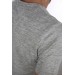 Men's Khaki V-Neck Slim Fit Short Sleeve T-Shirt