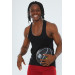 Men's Black Sleeveless Ribbed Rambo Athlete Athlete 24008-01