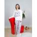 Women's White Cotton Pajamas Set