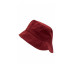 قبعة دلو نسائية قطنية لون خمري