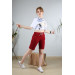 Women's Claret Red Casual Shorts