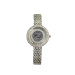 Women's Silver Wristwatch With Metal Band