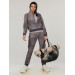 Women's Brown Hooded Tracksuit Set