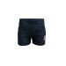 Women's Navy Blue Waist Elastic Printed Pocket Mini Shorts