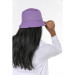 قبعة دلو نسائية قطنية لون بنفسجي