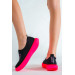 Women's Black Fuchsia Sneaker Sneakers