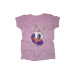 Espa Girl Child Lilac Crew Neck Short Sleeve Patterned T-Shirt