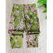 Girl Green Printed Patterned Linen Trousers