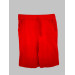 Girl Red Pocket Solid Color Casual Shorts