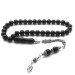 925 Sterling Silver Tasseled Erzurum Oltu Stone Rosary