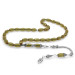925 Sterling Silver Tasseled Faceted Barley Cut Brown Sultanite Rosary
