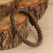 Antique Copper Braided Leather Men's Bracelet