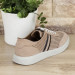 Beige Genuine Leather Men's Casual Shoes