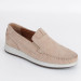 Beige Genuine Leather Loafer Men's Casual Shoes