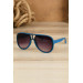 Blue T Frame Men's Sunglasses