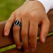 Elif Vav Written Elif Motif 925 Sterling Silver Men's Ring