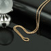 Gold Thin Spiral Model Men's Steel Necklace