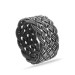 Gray Color 1000 Sterling Silver Trabzon Hand Knitted Kazaz Ring
