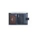 Guard Multi-Compartment Flip Vertical Navy Blue Leather Men's Wallet