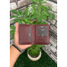 Guard Handmade Claret Red Leather Card Holder