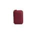 Guard Zipper Red Leather Mini Wallet