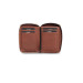 Guard Zippered Tan Leather Mini Wallet