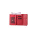 محفظة نسائية  جلد طبيعي من Guard موديل ازرار كبس بلون احمر