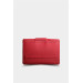 Guard Red Leather Briefcase And Laptop Bag