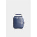 Small Size Navy Blue Leather Hand Bag