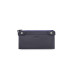 Guard Navy Blue Double Zippered Leather Women's Wallet With Phone Compartment