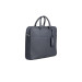 Guard Navy Blue Laptop Entry Large Leather Briefcase