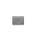 Small Dark Gray Leather Card Holder With A Magnet
