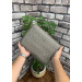 Guard Embroidery Patterned Mink Clutch Bag