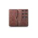 Guard Plus Antique Brown Leather Unisex Wallet With Phone Entry