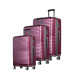 Guard Polypropylene Unbreakable Claret Red Travel Suitcase Set Of 3
