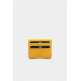 محفظة كروت من الجلد تصميم يفتح بجهتين بلون اصفر من Guard