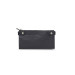 Guard Black Double Zippered Leather Women's Wallet With Phone Compartment